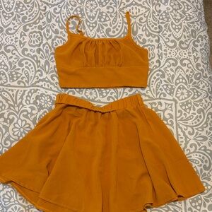 Mustard Yellow Two-Piece Set